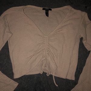 loose nude long sleeve top